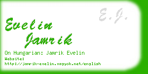 evelin jamrik business card